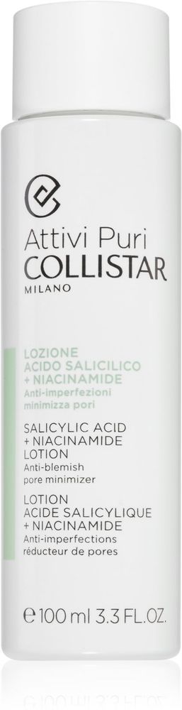 Collistar Attivi Puri Salicylic Acid + Niacinamide Эмульсия и тоник для лица, уменьшающие поры