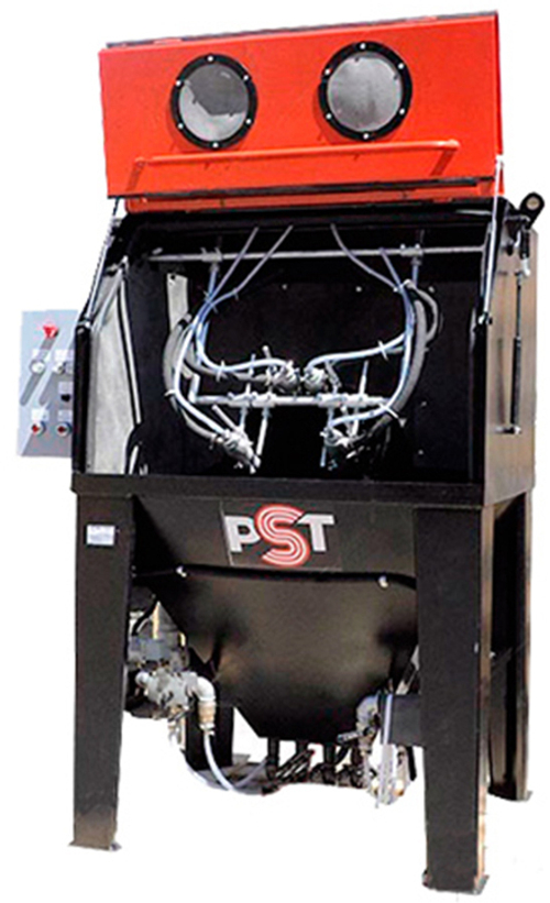 Автоматическая пескоструйная камера PST КСО-110-И-М-М с барабаном