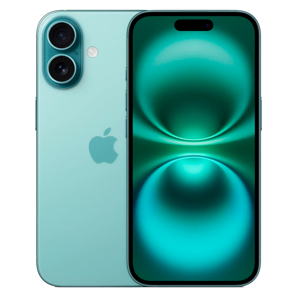 Смартфон Apple iPhone 16 128GB, eSIM, Teal (Зеленый)