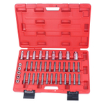 МАСТАК (100-10039C) Набор торцевых головок и насадок для обслуживания амортизаторов, кейс, 39 предметов