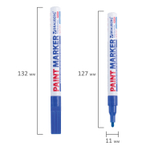 Маркер-краска лаковый (paint marker) 2 мм синий нитро-основа алюминиевый корпус BRAUBERG PROFESSIONAL PLUS (12 штук в упаковке)