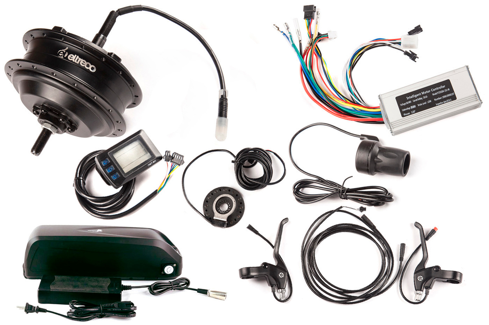 КОМПЛЕКТ Eltreco 36V 500W LCD 26" + АКБ 36V 10,4А/ч (HL)