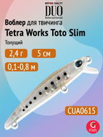 Воблер DUO Tetra Works Toto Slim 50 S, CJA0101 Zebra Glow