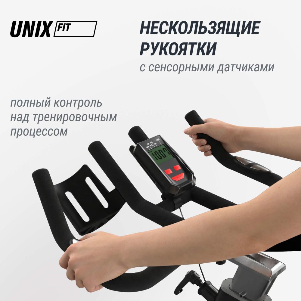 Велотренажер Спин-байк UNIX Fit SB-500 Black