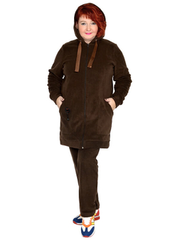 Брюки из флиса, шоколад