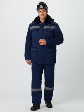 Костюм зимний "Мастер" полукомбинезон (т.синий)