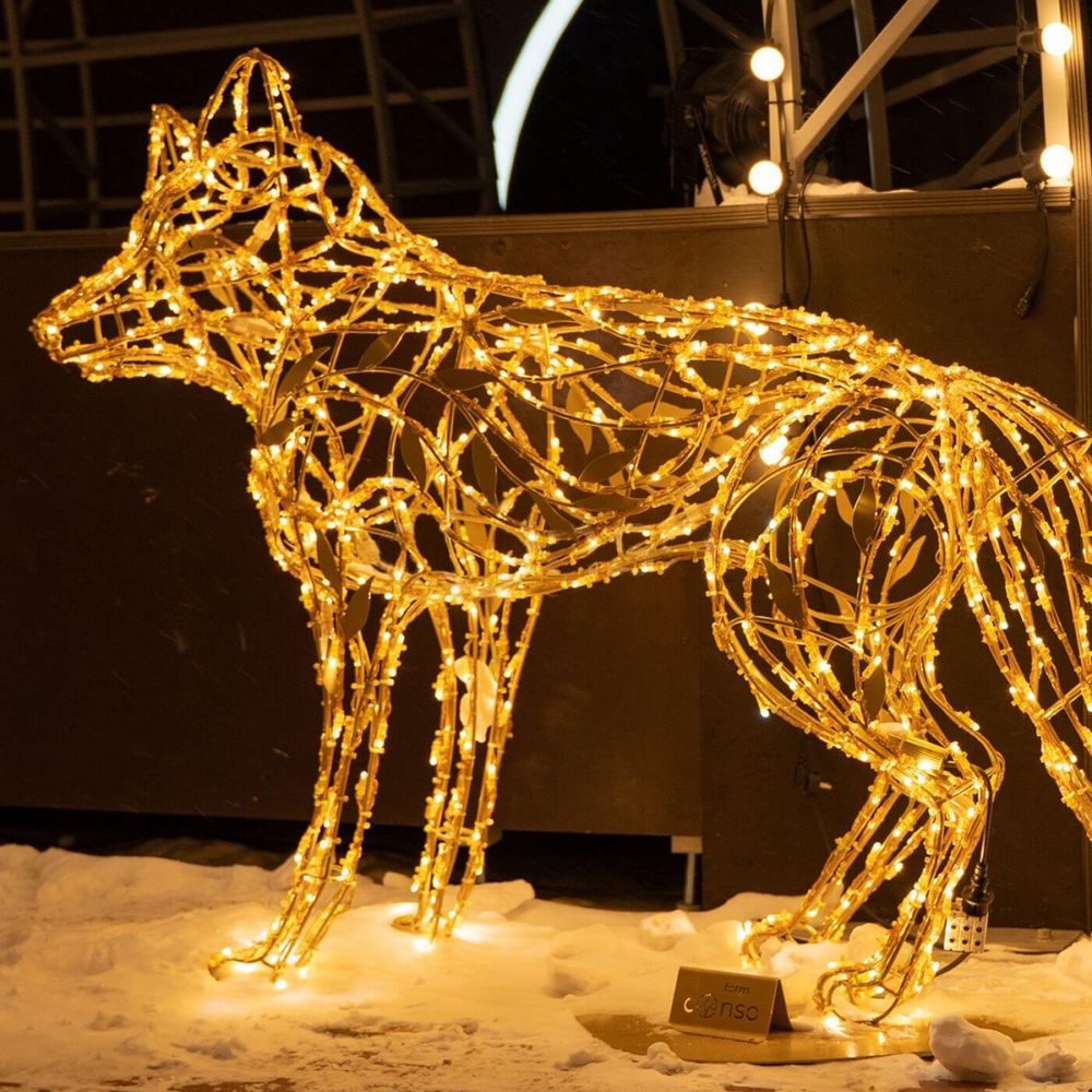 светящаяся конструкция-фигура "Лисичка"