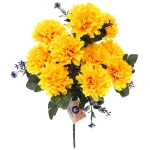 Искусственные цветы «Весеннее вдохновение» 42см 10цветков желтые