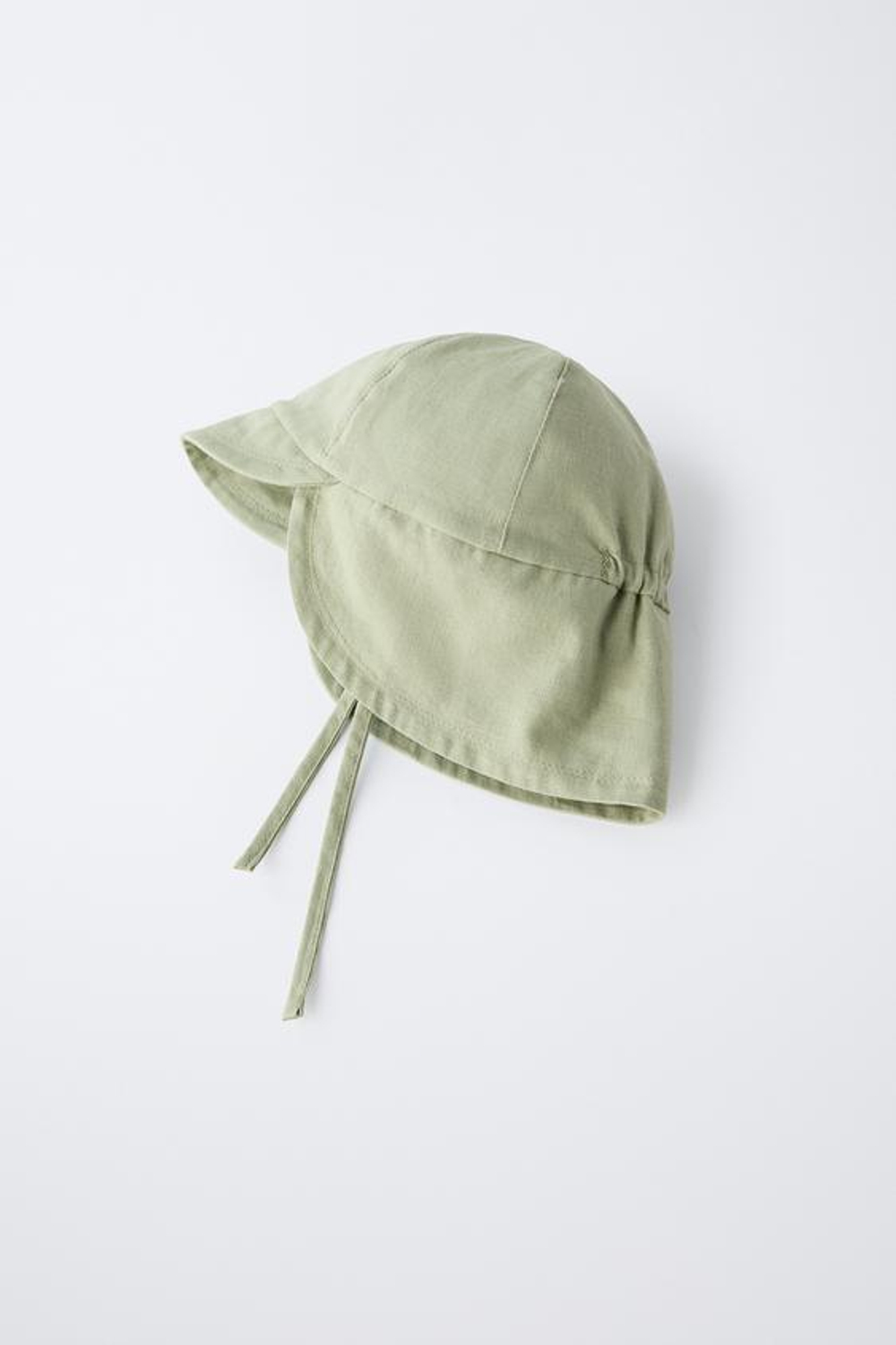 ZARA ШЛЯПА ИЗО ЛЬНА И ХЛОПКА, ХАКИ