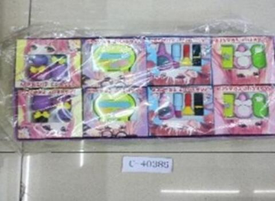 Набор ластиков "Аниме косметика" в карт коробке, 3 вида микс, С-40385