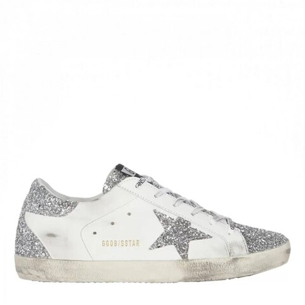 Кеды GGDB Super-Star Wmns White Silver Glitters