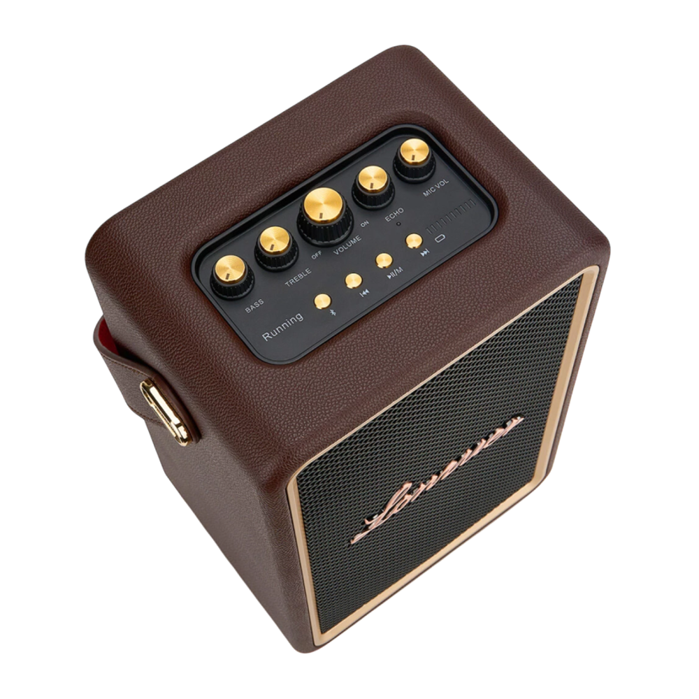 Беспроводная портативная колонка с двумя микрофонами Lonzuer Running