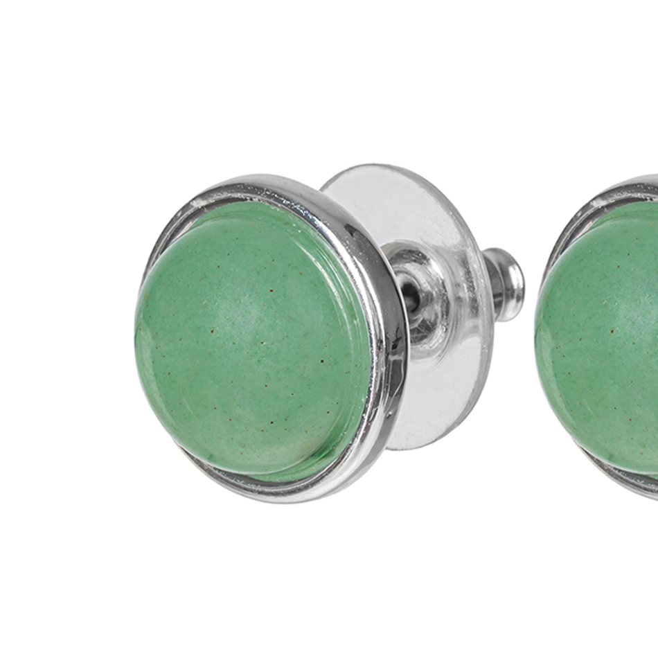 Серьги пусеты Fiore Luna GREEN AVENTURINE LE1109 G/S
