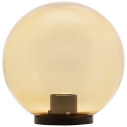 Садово-парковый светильник ЭРА НТУ 01-100-303 шар золотистый на опору / кронштейн IP44 Е27 max100Вт d300mm