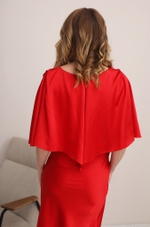 Шелковое платье Красное