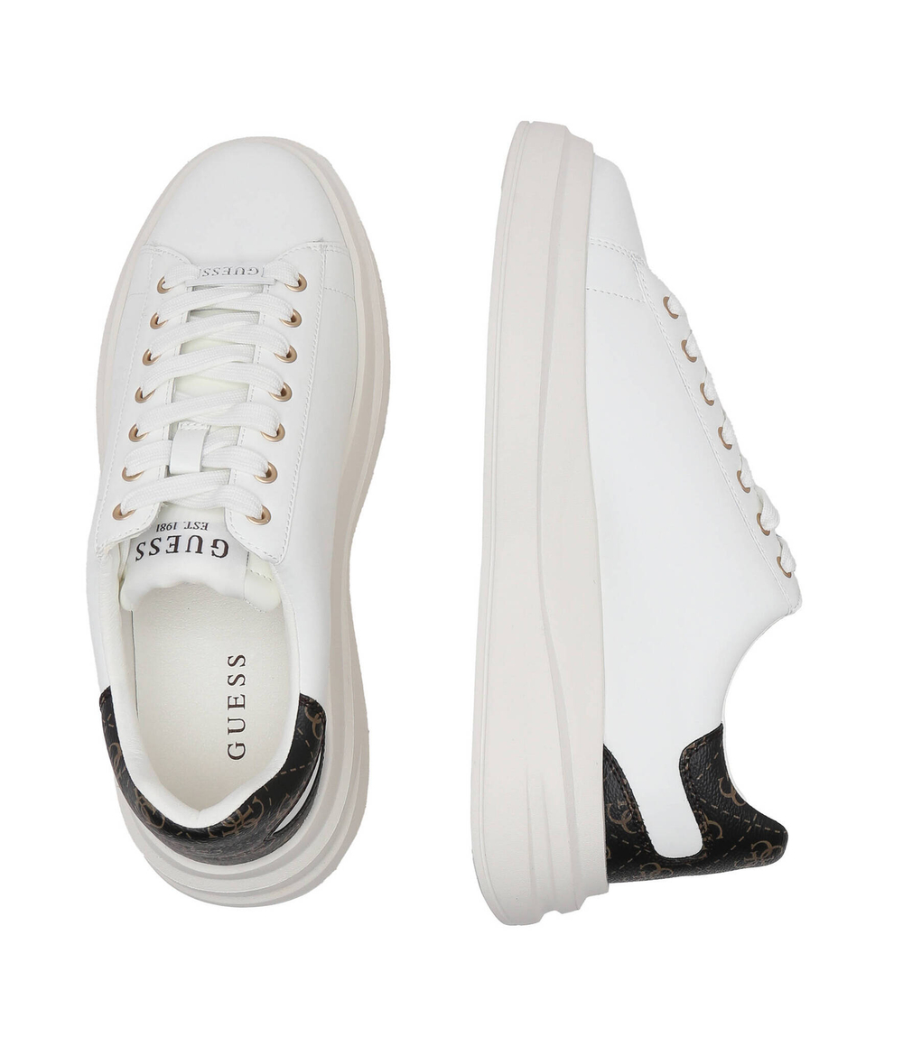 Кожаные кроссовки elba Guess - белый(FMPVIB LEA12)