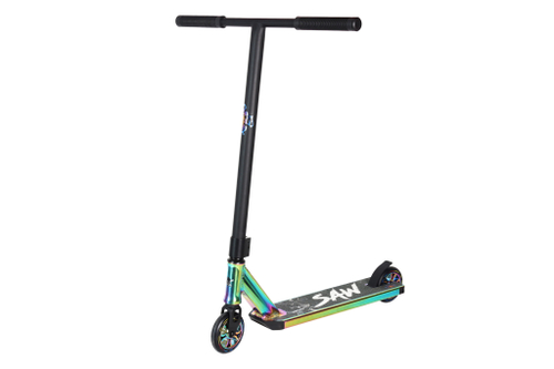 Самокат трюковый SAW (черный-бензин)