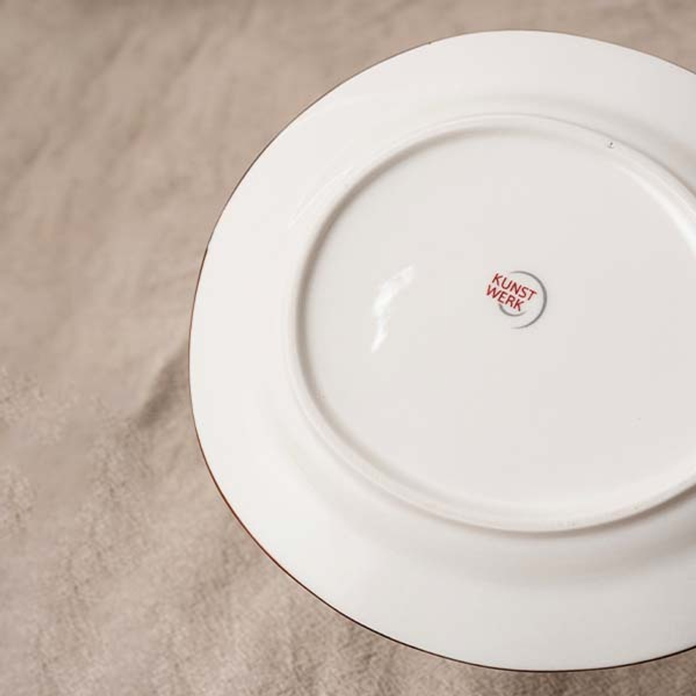 Тарелка «Пастораль» мелкая;фарфор;,L=17,5,B=15,5см;зелен. (Цвет: зеленый)