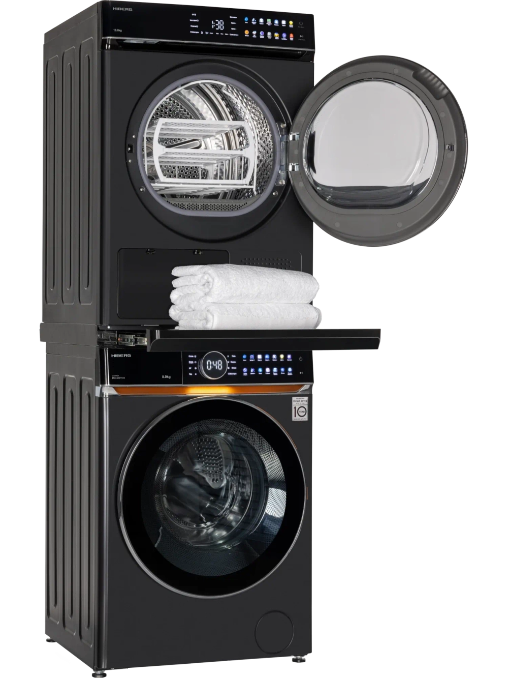 Сушильная машина Hiberg HDQ11 - 10 B + Стиральная машина Hiberg i-DDQ10 - 814 B