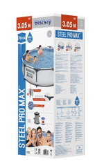 Бассейн каркасный Bestway Steel Pro Max, 305×76 см, с фильтр-насосом, 56408