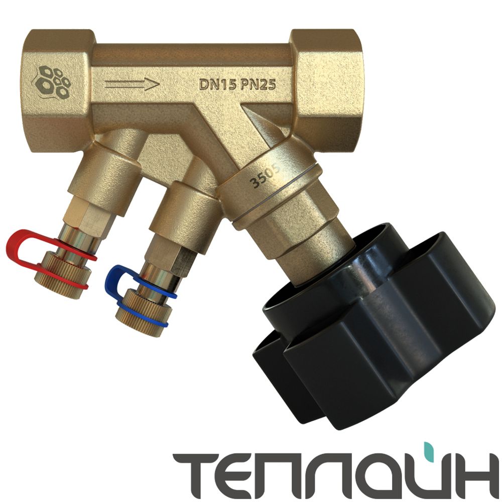 Балансировочный клапан РАШВОРК 3505-050-25 DN 50 PN 25 резьба/резьба