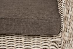 "Гляссе" диван трехместный из искусственного ротанга, цвет бежевый