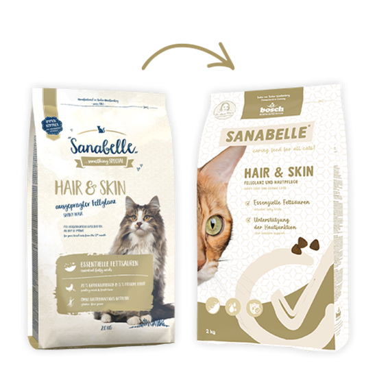 Bosch Sanabelle Hair & Skin Сухой корм для привередливых и выставочных кошек 8кг