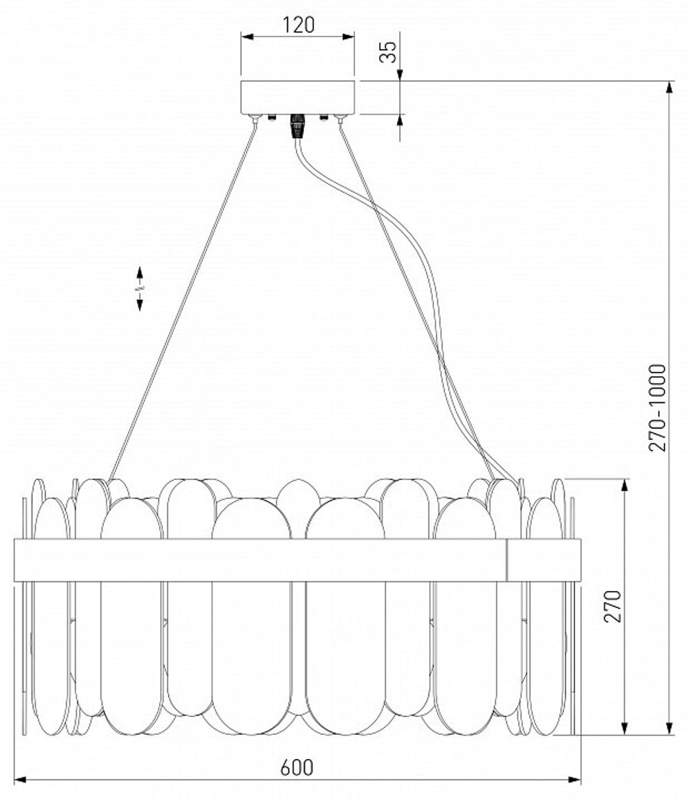 Подвесной светильник Bogate's Conte 333/8