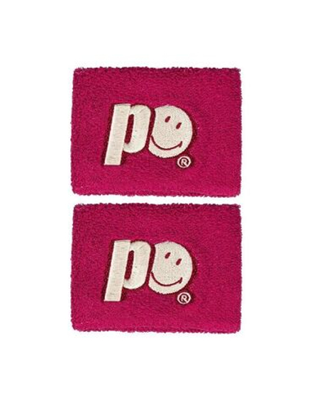 Теннисные напульсники Prince X Smiley Wristband Short 2P - pink raspberry