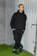 Джоггеры черные "Black on black"