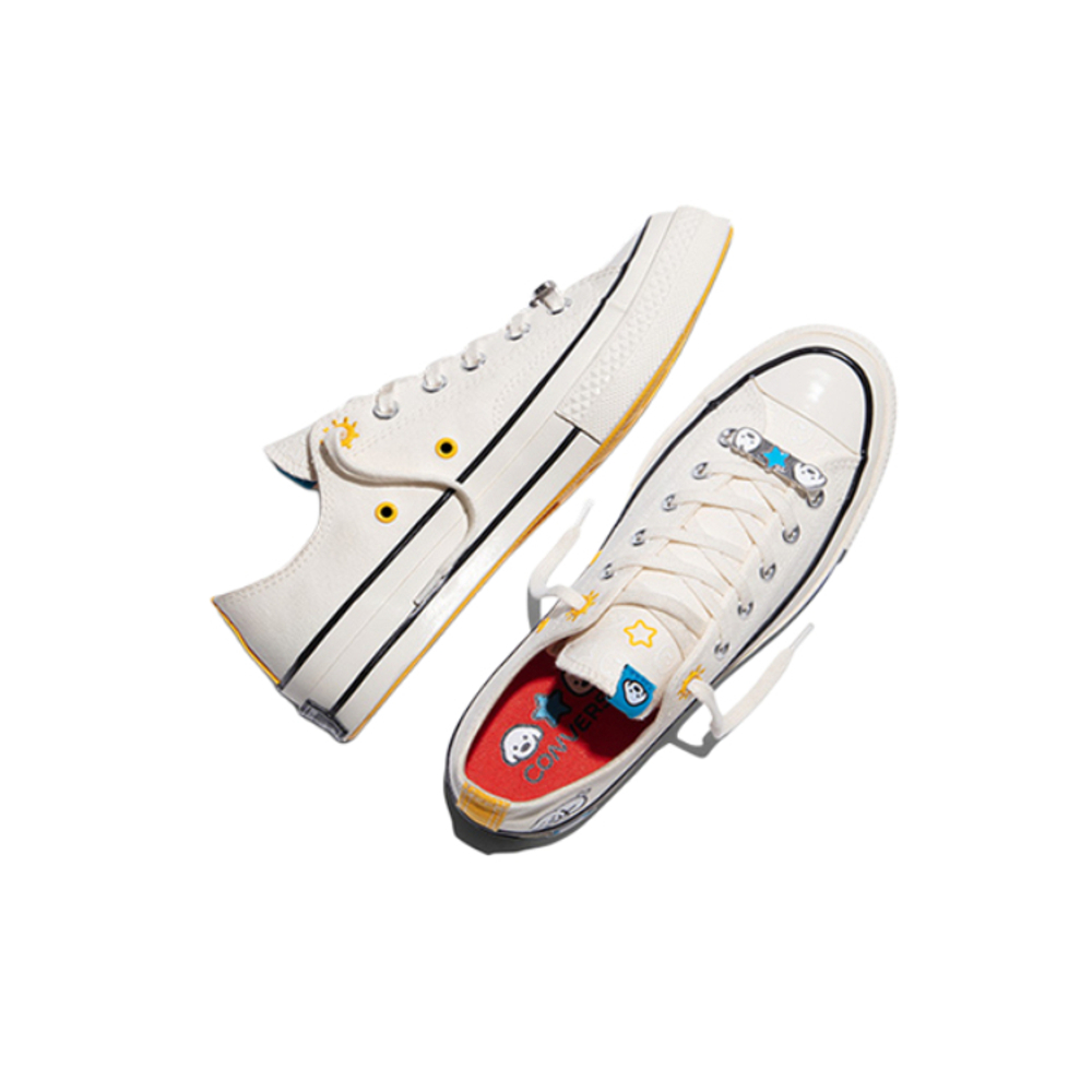 Converse Chuck 70 Canvas Shoes Women"s Low top White/Multicolor