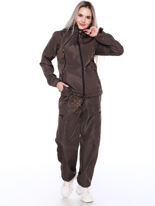 КОСТЮМ ЖЕНСКИЙ ВАЛЬД ДМС (ПОЛОФЛИС темн.хаки)