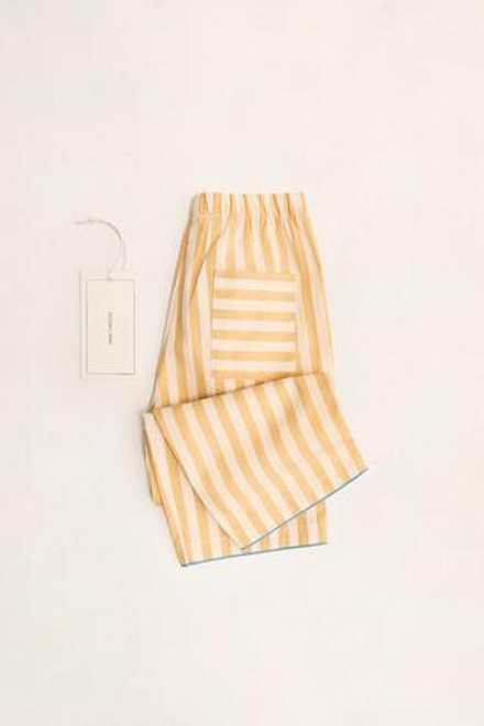 ZARA TIMELESS - ПОЛОСАТАЯ ПИЖАМА, ЖЕЛТЫЙ