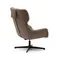 Крутящееся кресло Zalina, светло-коричневый шенилл