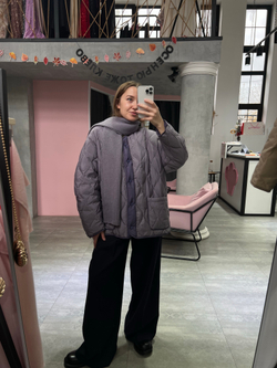 Бомбер Лоран сиреневый