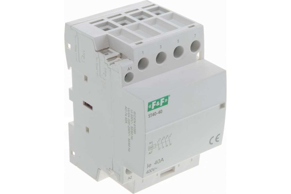 Контактор модульный ST-40-40 40A 4NO F&F