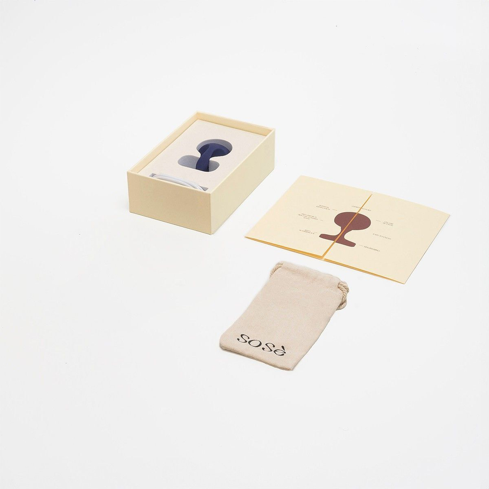 Синий вибростимулятор на пальцы Lunar