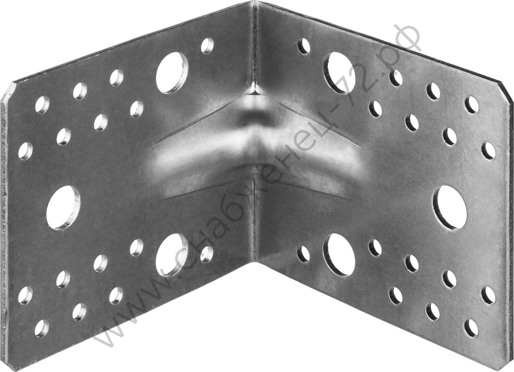 ЗУБР УКУ-2.5 90х105х105 х 2.5 мм, усиленный крепежный уголок, цинк (31011-105)