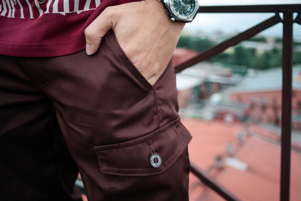 Брюки Карго Варгградъ мужские на манжете "Коричневые" темп