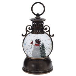 GAEM Изделие декоративное "Фонарь" (подсвет, муз, вьюга, 3хААА н/п +USB), D 10 см, L11 W11 H24 см