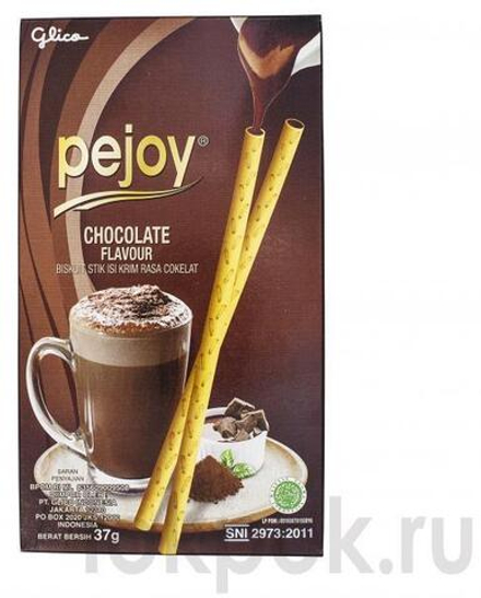 Бисквитные палочки с шоколадом внутри Pejoy Chocolate, 37 гр