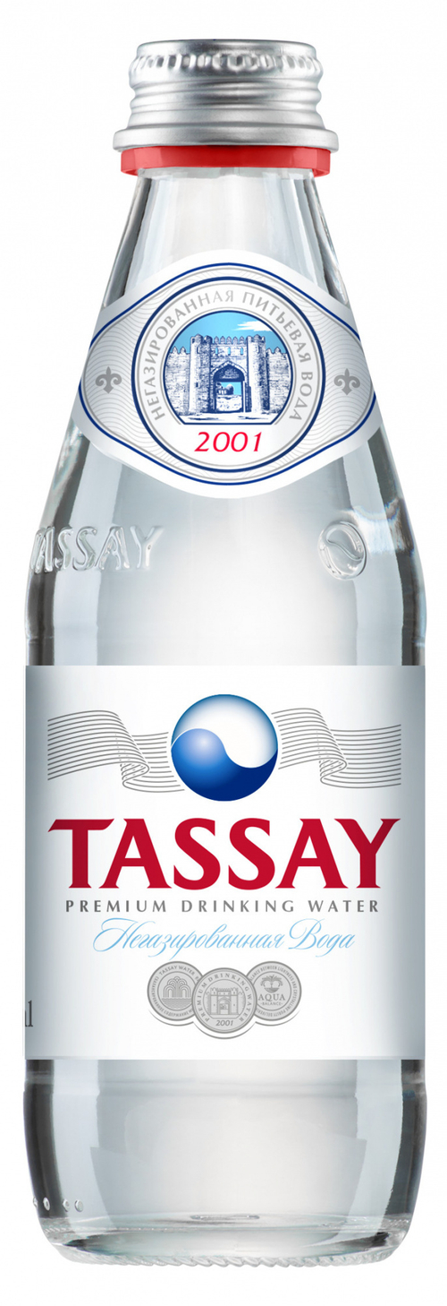 Вода Tassay 0.25 л, без газа, ст/б