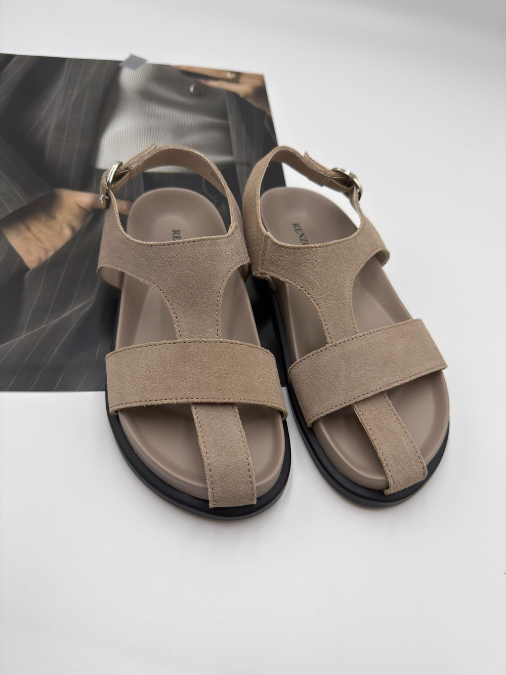 Босоножки женские натуральная кожа арт. PEA 315-5 цвет "бежевый"