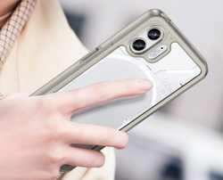 Защитный чехол с мягкими рамками серого цвета для смартфона Nothing Phone (2), мягкий отклик кнопок
