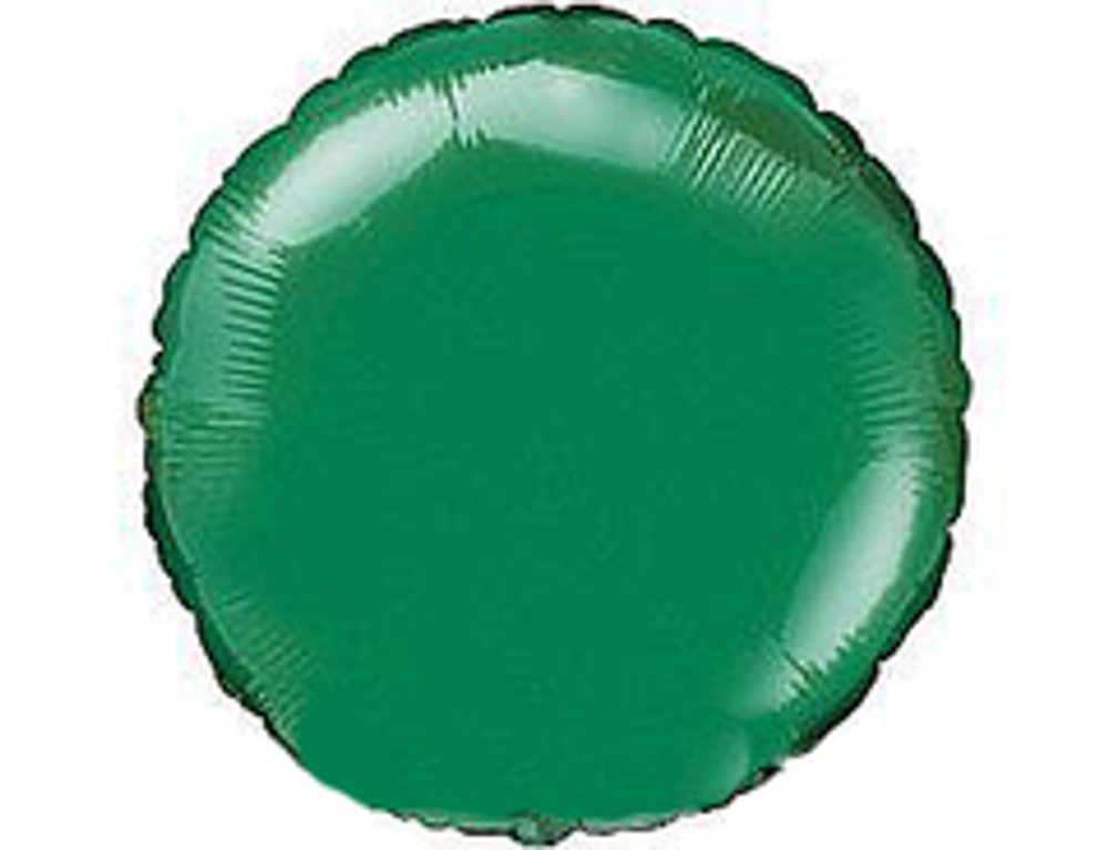 Ф 18" Круг Металлик Зеленый 40 см.