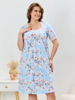 Ночная сорочка Узор-1 Виотекс ГОЛУБОЙ