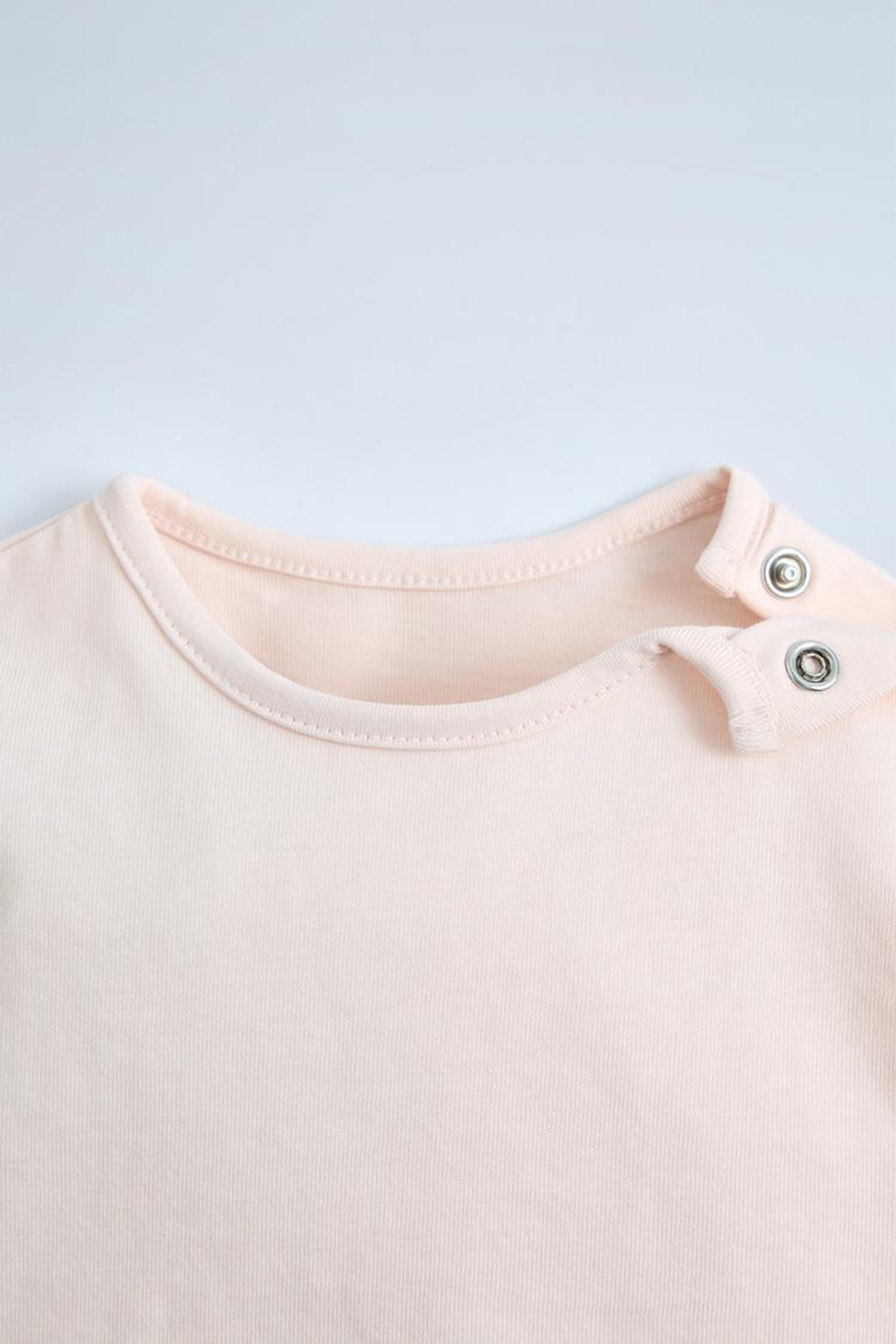 ZARA НАБОР ИЗ ТРЕХ ФУТБОЛОК В ПОЛОСКУ, РОЗОВАТЫЙ