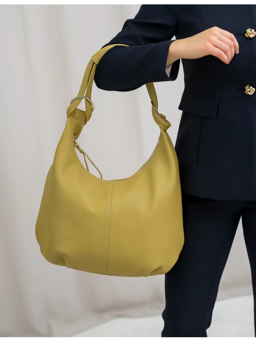 Сумка через плечо шоппер натуральная кожа