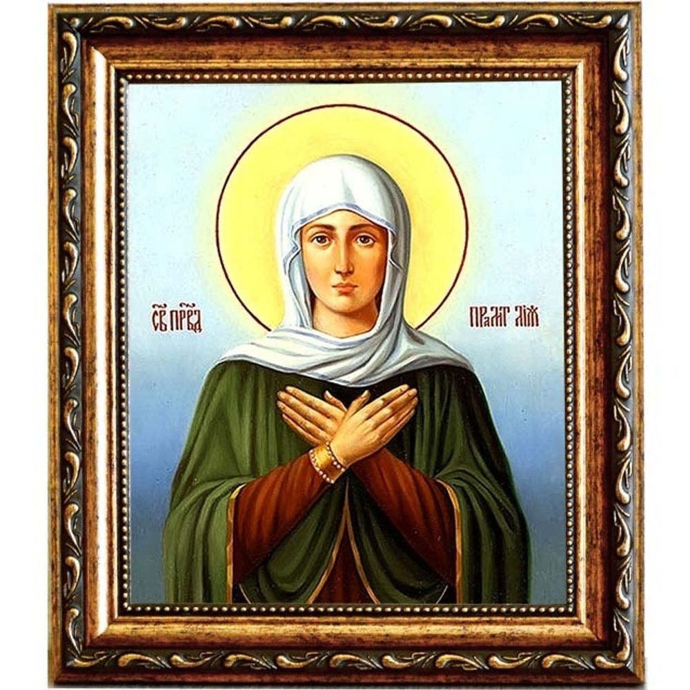 Лия Святая праведная праматерь. Икона на холсте.