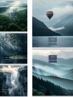 Тетрадь А5 48л. клетка "Cold nature" мелов.облистер (Проф-Пресс)